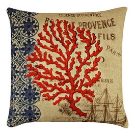 Aberto Design Cojín Multicolor 43 x 43 cm con Relleno de Silicona